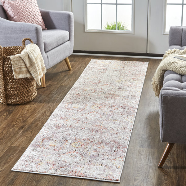 World Menagerie Lorentzen Pink/Gray Area Rug Wayfair